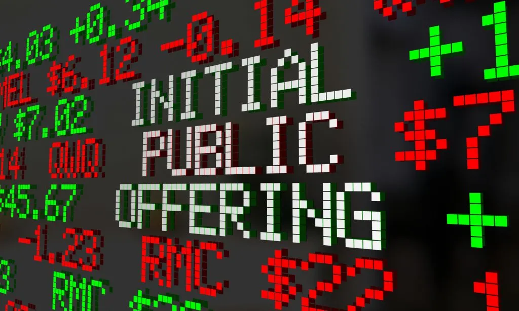 Doordash IPO Initial Public Offering Ticker sign