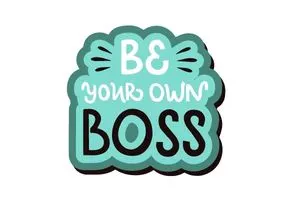 Word cloud with the words Be Your Own Boss.